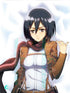 Mikasa Ackerman V1 Body pillow case ATTACK ON TITAN Mitgard-Knight